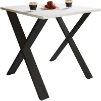 VCM Premium Holz Esstisch | H. 76 x B. 80 x T. 80 cm | Küchentisch Speisetisch Tisch Xona X