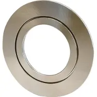 MEGATRON Einbauleuchte, 1 x GU10/230V/50W und 1 x GU5,3/12V/50W, mit Feder-Leuchtmittelhalterung eisen gebürstet