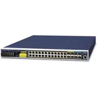 Planet IGS-6325-24P4X, Managed, L3, Gigabit Ethernet (10/100/1000), Power over Ethernet (PoE), Rack-Einbau, 1U