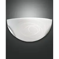 FABAS LUCE Wandleuchte Kent E27 Ø300mm Weiß, Italy