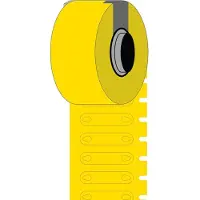 Brady BM-3-7599-YL-R, Rapido(TM), Kabelmarkierer, beschichtetes Polyethylen, Gelb, matt, 25.00 x 5