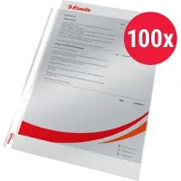 Esselte Prospekthüllen DIN A4 Glasklar Transparent 55 Mikron PP (Polypropylen)