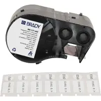 Brady M5-117-492, FreezerBondz II(TM), Polyester, Schwarz auf weiss, 12.70 x 25.40 mm, mit Deckelet