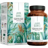 NATURTREU Hyaluronsäure Biotin Komplex Aloe Vera Hirse Extrakt 90 vegane Kapseln Jungquell 77,2 g