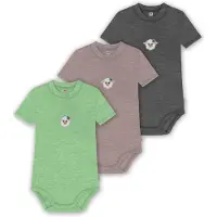 Normani 3er Set Baby Merino Kurzarmbody „Tihoi" - 9323
