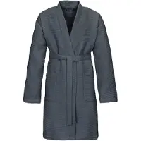 Vossen Unisex-Bademantel "Rom, ideal für Sauna & Spa, Hotelbademantel, Morgenmantel", (1 St.), für Damen & Herren, Waffelpiqué-Struktur, in leichter Qualität