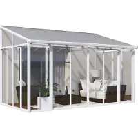 Canopia Aluminium Kaltwintergarten Sanremo Weiß 277x546x310 cm