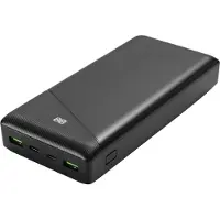 Deltaco PB-C1002, 30000 mAh, Lithium Polymer (LiPo), 20 W, Schwarz