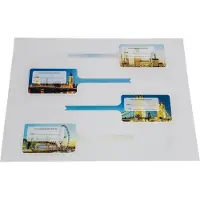 Xerox Kofferanhänger Premium NeverTear, A4, vorgestanzt, 195 µm, 100 Blatt, weiß