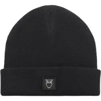 KnowledgeCotton Apparel Double Layer Wool Beanie black - Größe One size 82206