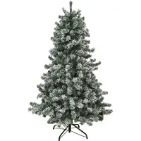 Nordic Winter Christmas tree artificial PVC - 180x118 cm - "FROST" w/snow Class B+
