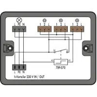 Wago 899-632/101-000 Verteilerbox StromstoÃschaltung mit Relais 1 Eingang, schwa