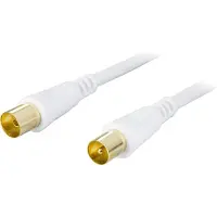 Deltaco AN-107 - 7 m - Antenne - IEC 169-2 - IEC 169-2 - Weiss