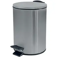 Spirella Adelar Treteimer, mattierter Stahl, geräuschloser Schließmechanismus, 3 l, Edelstahl