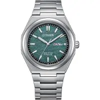Citizen AW0130-85X Eco Drive Uhr Herrenuhr Titan Datum silber
