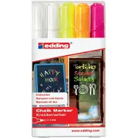 Edding Kreidemarker 4095, 2-3 mm, neonfarben, 5 Stück