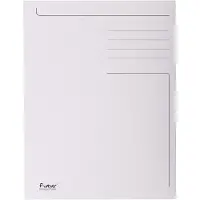 Exacompta 448019E 50x Aktenmappe mit Beschriftungsfeld und 3 Klappen, aus Karton 280g Forever, für Format DIN A4 - Grau