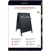 Securit Verstellbare doppelseitige Securit Staffelei 85 x 54,5 x 44 cm