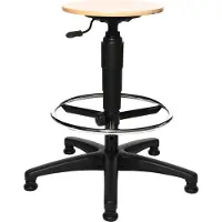 Topstar Drehhocker mit Gleiter Buche Sitzhöhenverstellung 540-800 mm