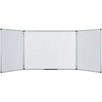 BI-Office Klapptafel Maya Trio Whiteboard, 100 x 150/300 cm, emailliert, 2 Flügel