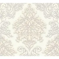 Living Walls Vliestapete "Metropolitan Stories Lizzy London" Barock gemustert ornamental leicht strukturiert Ornament Tapete Barock Metallic Tapeten Wohnzimmer Schlafzimmer Küche
