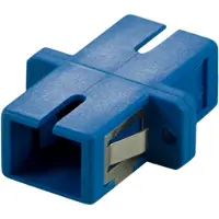 Deltaco snap-in fiber mating sleeve 1xSC-SC Single mode simplex bl