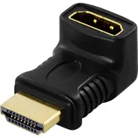Deltaco HDMI-14B Kabeladapter HDMI 19-pin Schwarz