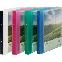 Eichner Präsentationsringbuch 2-Ringe grün-transparent 2,5 cm DIN A4
