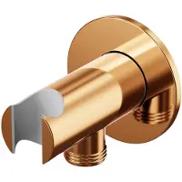 Steinberg Serie 100 Wandhalterung für Brausen inklusive Brauseanschlussbogen, 1001667RG, Farbe: Rose Gold