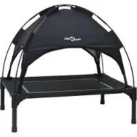 vidaXL Hundebett Schwarz 63 x 49,5 x 60 cm Stahl