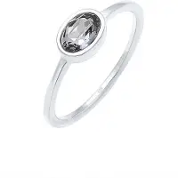 Elli Ring Bandring Geo Form Kristall 925 Silber Elli Silber