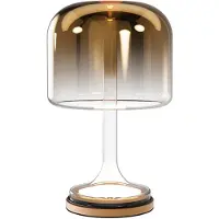 Maytoni LED Tischlampe Spirito, messing / gold, für Wohn- / Esszimmer, Glas, LED Tischlampe