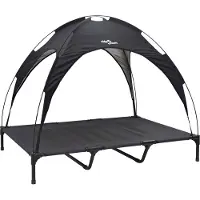 vidaXL Hundebett Schwarz 122 x 93 x 106,5 cm Stahl