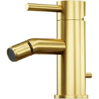 Steinberg Serie 100 Bidetarmatur, mit Ablaufgarnitur, Ausladung: 110mm