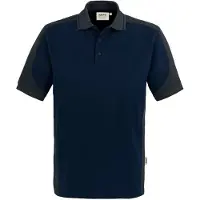 Hakro Poloshirt Contrast Mikralinar 839, tinte/anthrazit, L