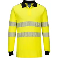Portwest FR702 WX3 Flammhemmendes Warnschutz Poloshirt Yellow/Black Gr. XXXL