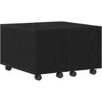 vidaXL Couchtisch Schwarz Eichen-Optik 60 x 60 x 38 cm Holzwerkstoff