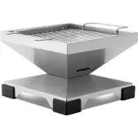 THÜROS T1 Edelstahl Tischgrill 30 x 30 cm