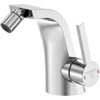 Steinberg Serie 260 Bidetarmatur, mit Ablaufgarnitur, Ausladung 105 mm, 2601300