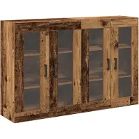vidaXL Wandschränke 2 stk. Altholz 69,5 x 34 x 90 cm Holzwerkstoff