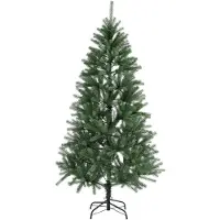 Juskys Künstlicher Weihnachtsbaum Talvi 180 cm mit Metall Ständer, naturgetreu, einfacher Aufbau, Tannenbaum Christbaum Weihnachtsdeko künstlich