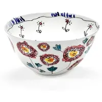 Serax Bowl L Anemone milk midnight flowers in Marni 18cm