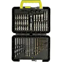 Ryobi RAK60DDF, Drill, Metall, Kunststoff, Holz, Hexagonal, Phillips, Einwurfloch, Torx, 1.5 mm 2 mm 2.5 mm 3 mm 3.2 mm 3.5 mm 4 mm 5 mm 6 mm 4 mm 5 mm 5.5 mm 6 mm 7 mm 3 - 8 mm 8 mm