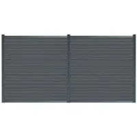 HOME DELUXE WPC Sichtschutzzaun CALLADO PREMIUM 2 x Element + 3 x Pfosten - Höhe: 185 cm