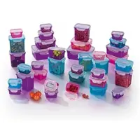 Gourmetmaxx Frischhaltedosen Klick-it 72-tlg. lila/pink/türkis