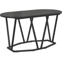 vidaXL Couchtisch Schwarz Eichen-Optik 80 x 40 x 40.5 cm