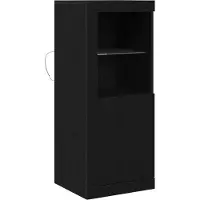 vidaXL LED-Sideboard Schwarz 41 x 37 x 100 cm Holzwerkstoff