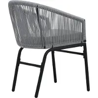 vidaXL Gartenstühle 2 Stk. Anthrazit PE-Rattan