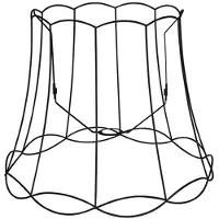 QAZQA Lampenschirm aus Metall schwarz 50/40 - Granny Frame