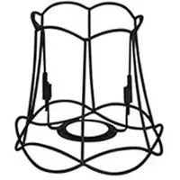 QAZQA Lampenschirm aus Metall schwarz 15/14 - Granny Frame
